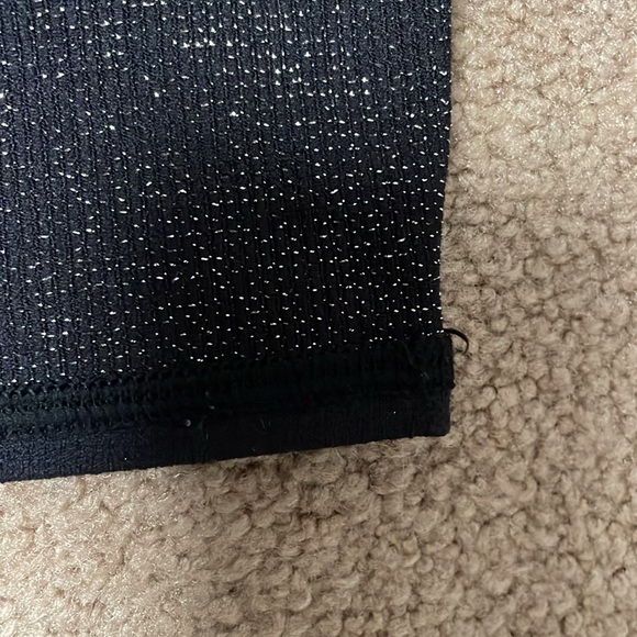 Aerie Chill. Play. Move. Black Glitter Leggings/Tights - Picture 6 of 8